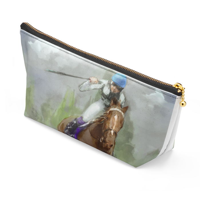 ポーチ - 長さ21.5cm / 高さ10cm - ブラック