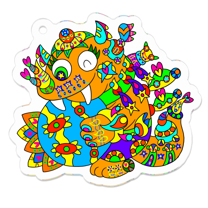 アクリルキーホルダー - 50 x 50 (mm)