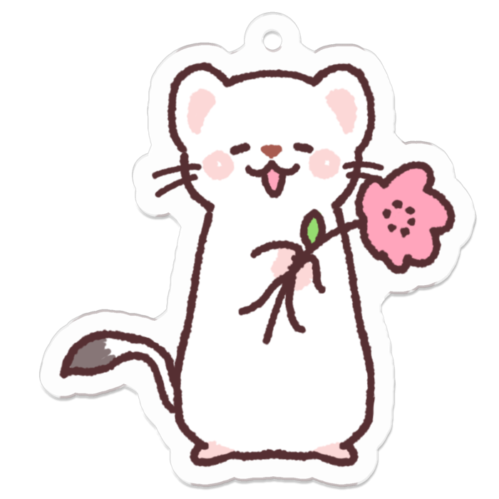 アクリルキーホルダー - 50 x 50 (mm)