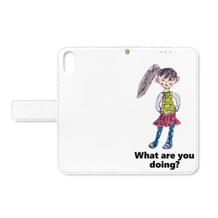 手帳型iPhoneケース - iPhone XS / X - ストラップ穴 あり