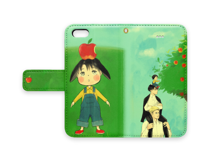 手帳型iPhoneケース - iPhone5 - ストラップ穴 あり