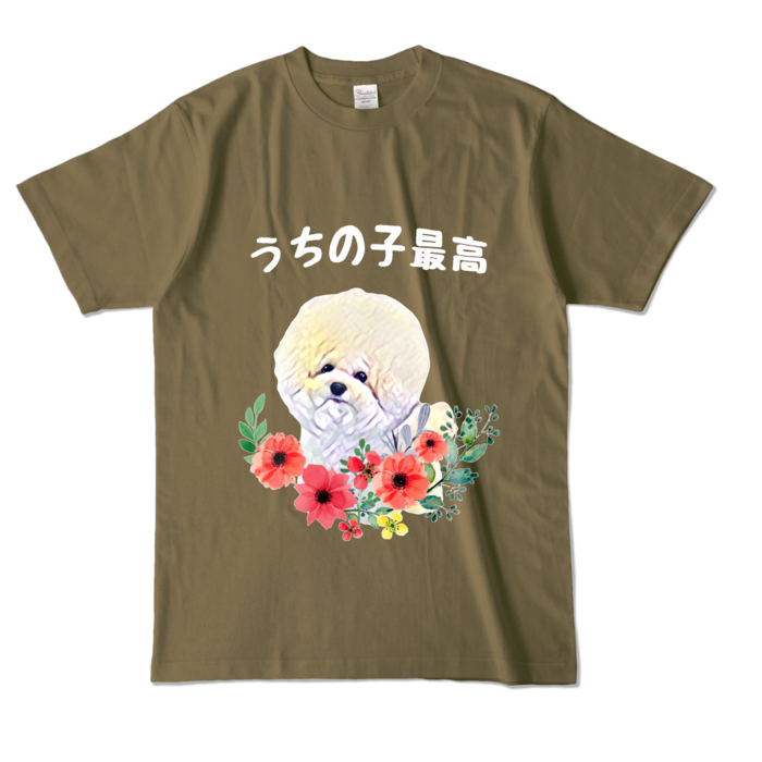 カラーTシャツ - L - オリーブ (濃色)