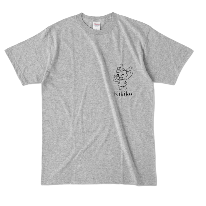 カラーTシャツ - L - 杢グレー (濃色)