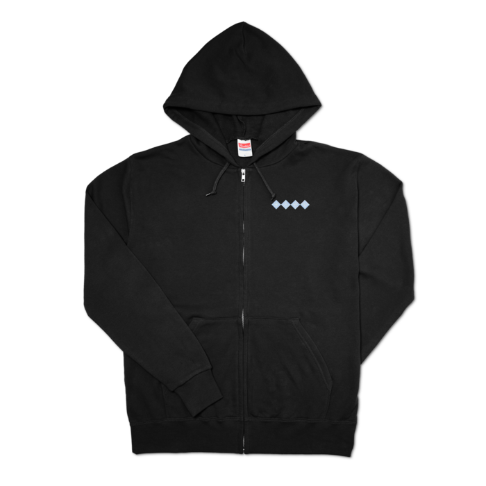 ジップパーカー - L - ブラック