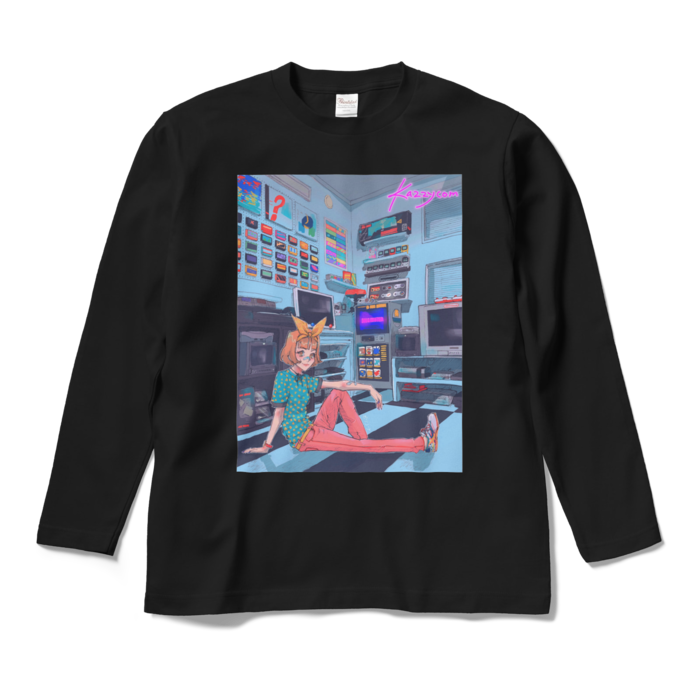 ロングスリーブTシャツ - M - ブラック
