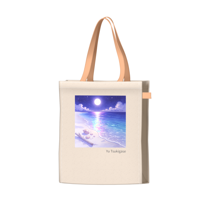ツートンカラーバッグ - オレンジ - W34 × H41 × D14cm