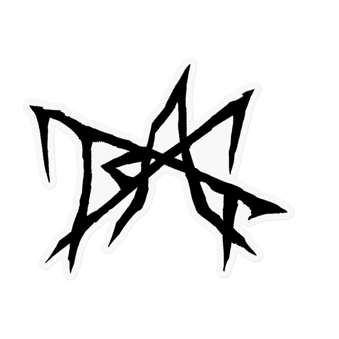 BAGステッカー(黒)【100 x 100 (mm)】
