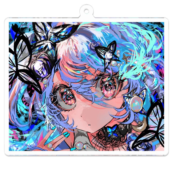 アクリルキーホルダー - 70 x 70 (mm)