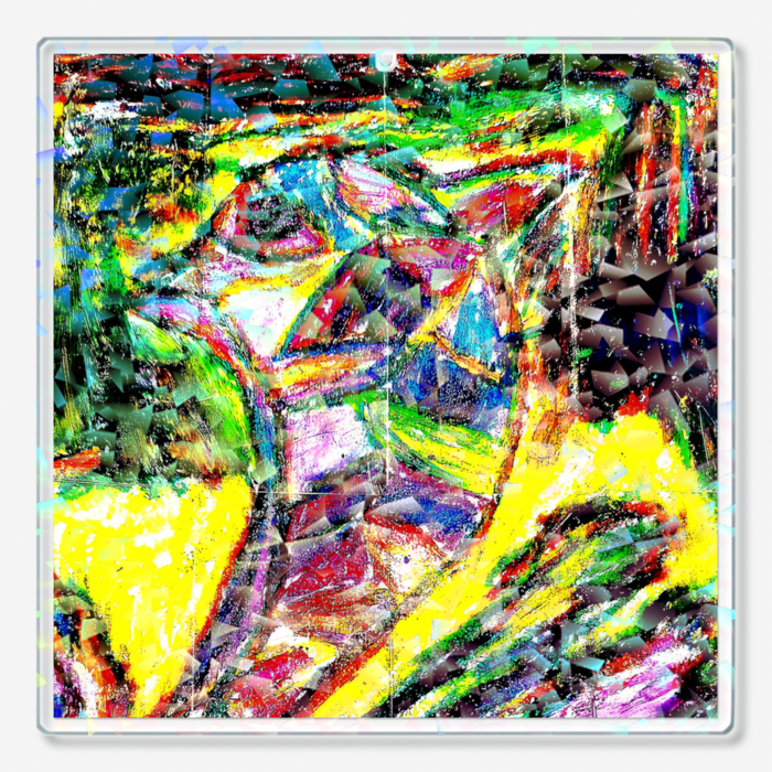ホログラムアクリルキーホルダー - 100 × 100mm(1)