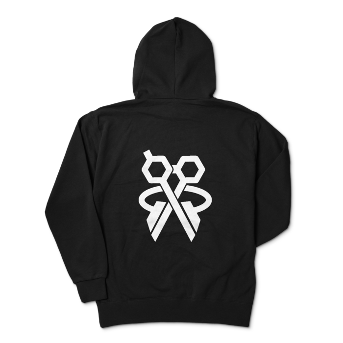 ジップパーカー - XL - ブラック