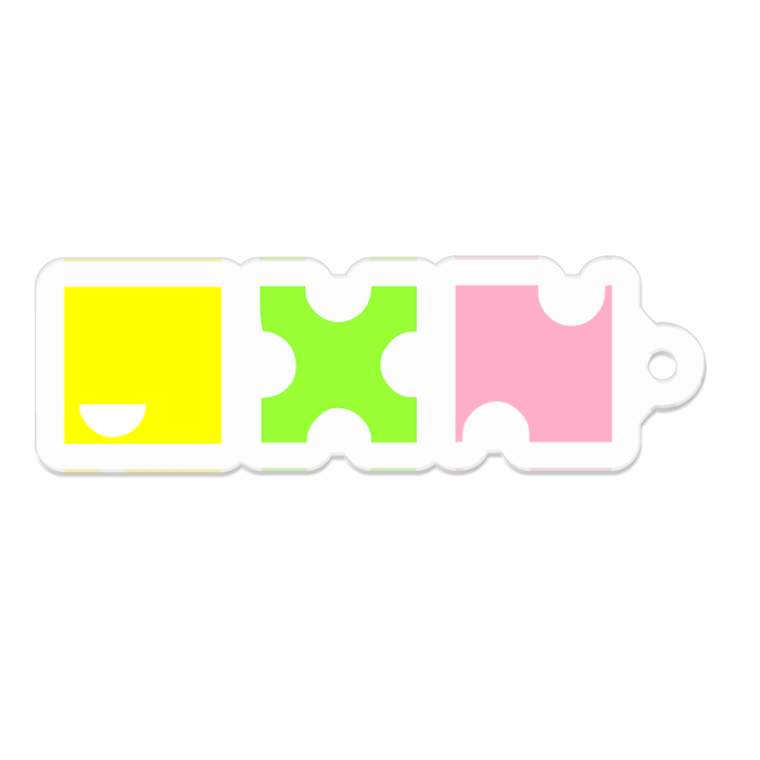 アクリルキーホルダー - 50 x 50 (mm)