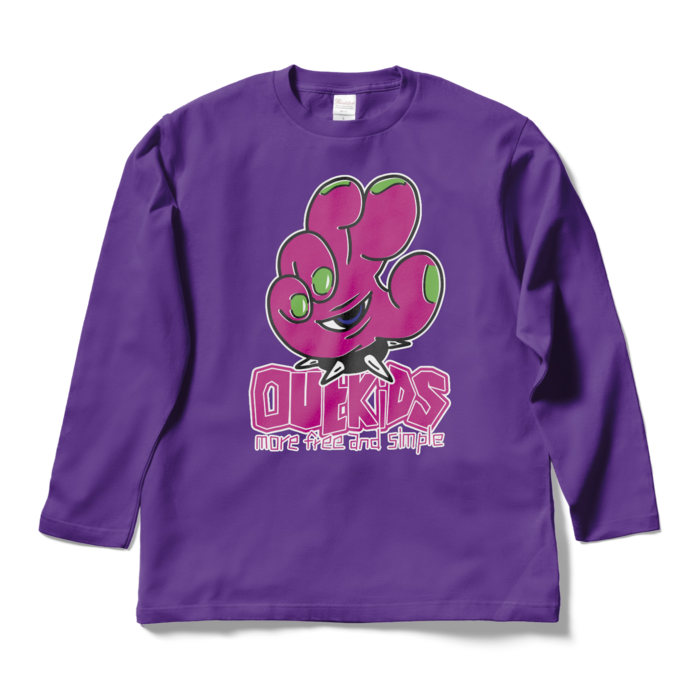 ロングスリーブTシャツ - L - パープル