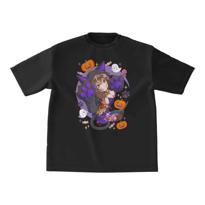 ビッグシルエットTシャツ (黒） - M - 