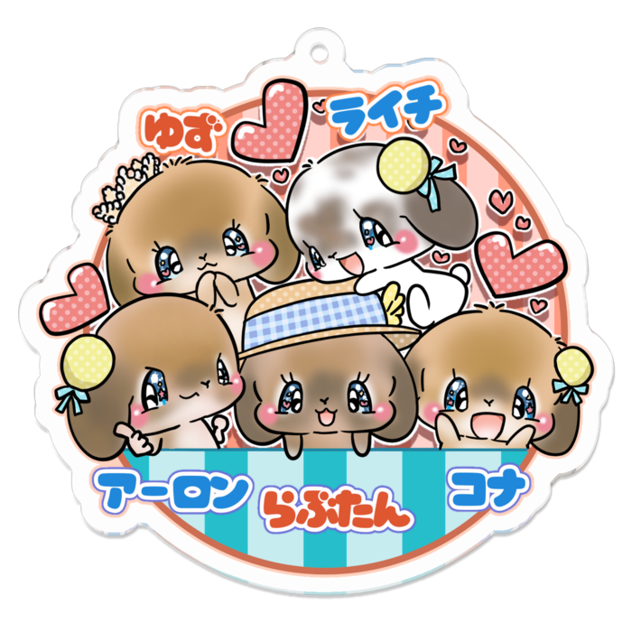 アクリルキーホルダー - 70 x 70 (mm)