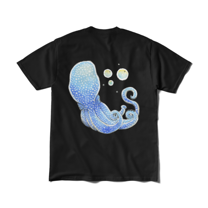 Tシャツ（短納期） - M - ブラック　青蛸