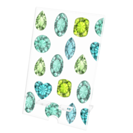 緑色の宝石 スマホスタンド つきしょっぷ Booth