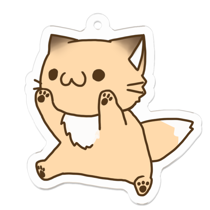 アクリルキーホルダー（コーティング） - 50 x 50 (mm)