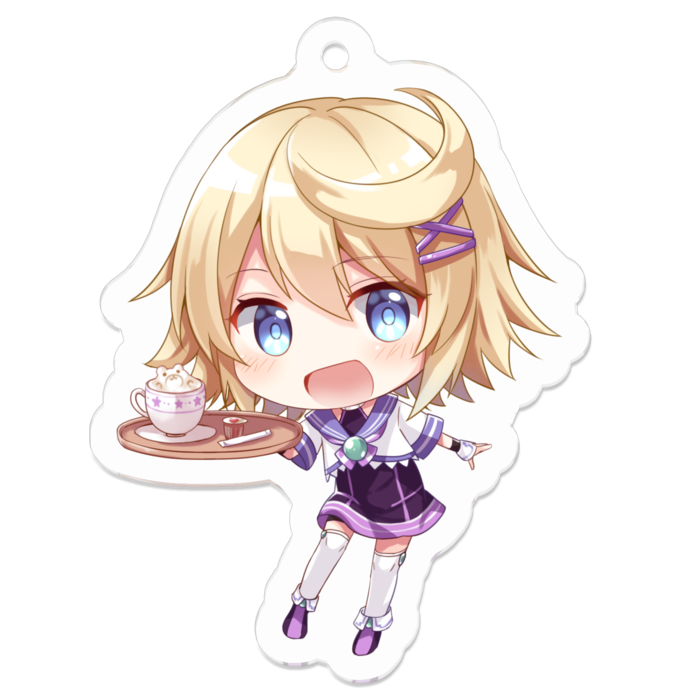 アクリルキーホルダー（コーティング） - 50 x 50 (mm)