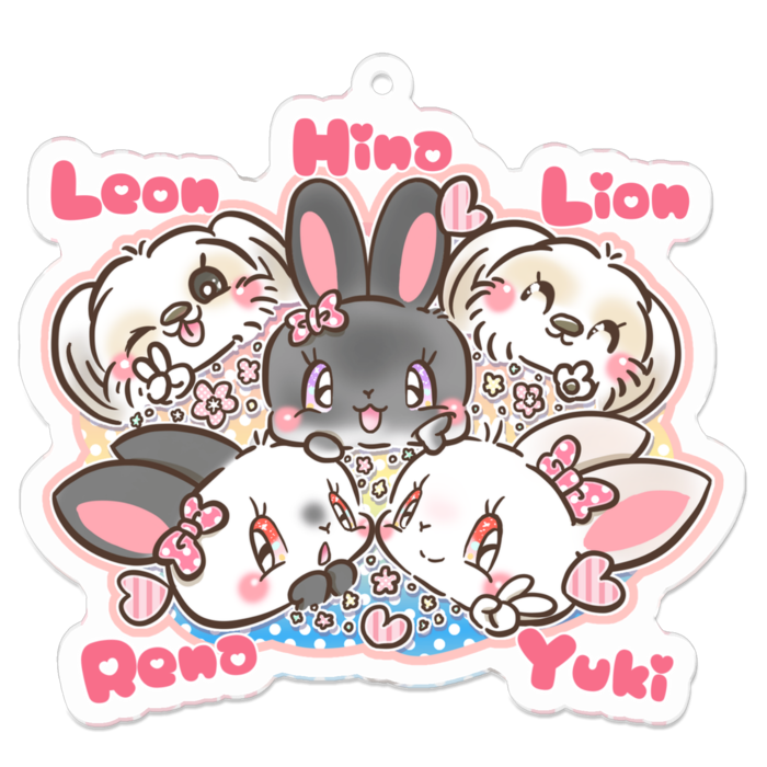 アクリルキーホルダー - 70 x 70 (mm)