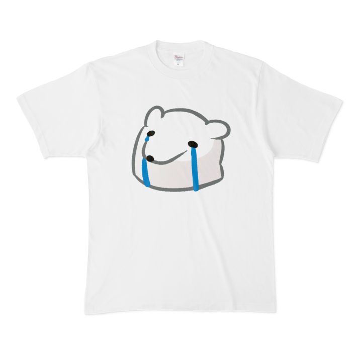 泣き_くまぷTシャツ - XL