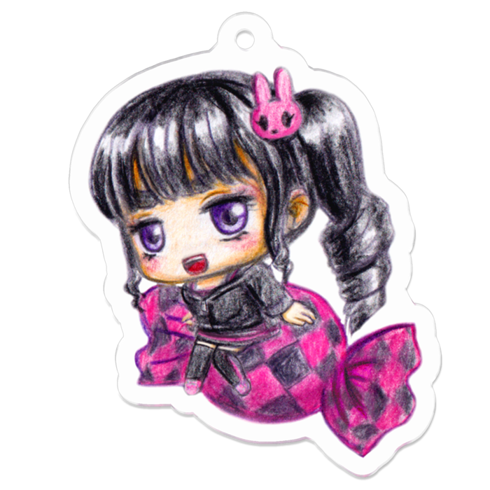 アクリルキーホルダー - 50 x 50 (mm)