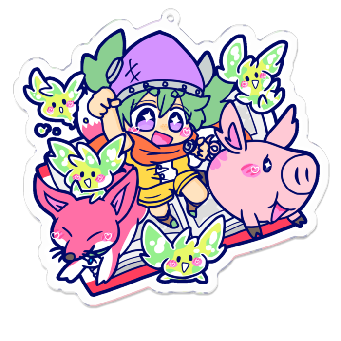 アクリルキーホルダー - 100 x 100 (mm)