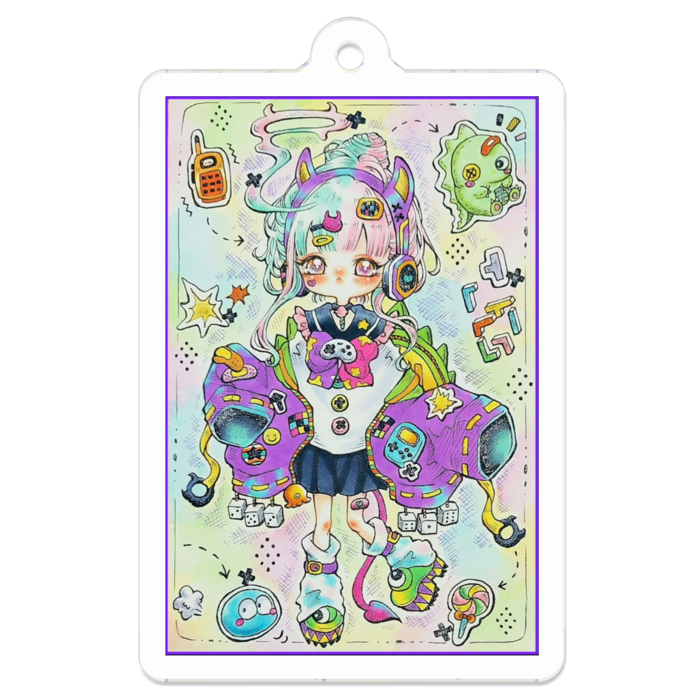 アクリルキーホルダー - 50 x 50 (mm)