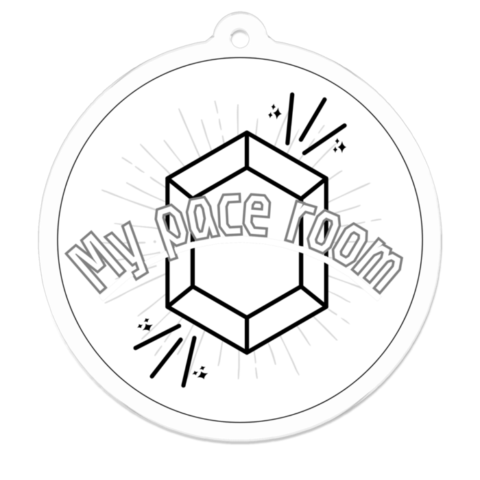 アクリルキーホルダー - 50 x 50 (mm)