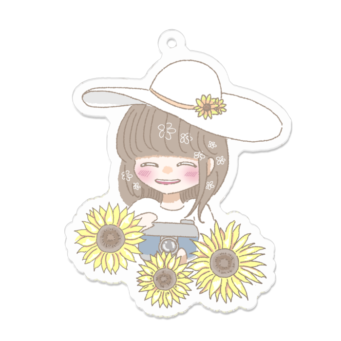 アクリルキーホルダー - 70 x 70 (mm)