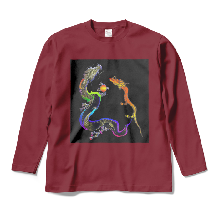 ロングスリーブTシャツ - M - バーガンディ