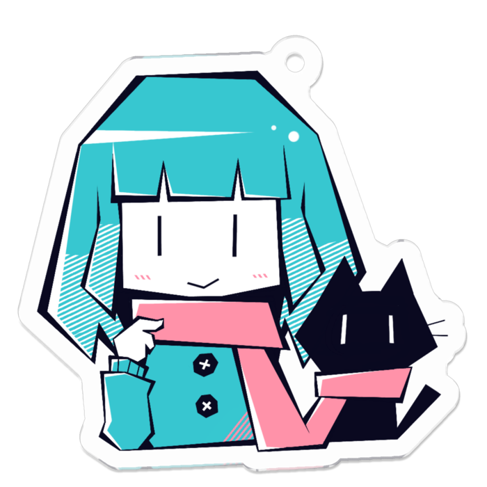 アクリルキーホルダー - 50 x 50 (mm)