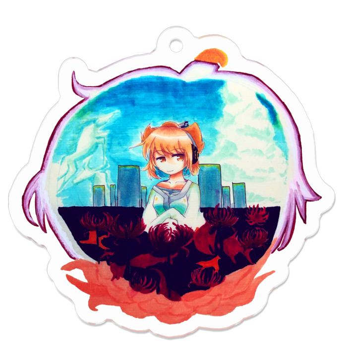 アクリルキーホルダー - 50 x 50 (mm)