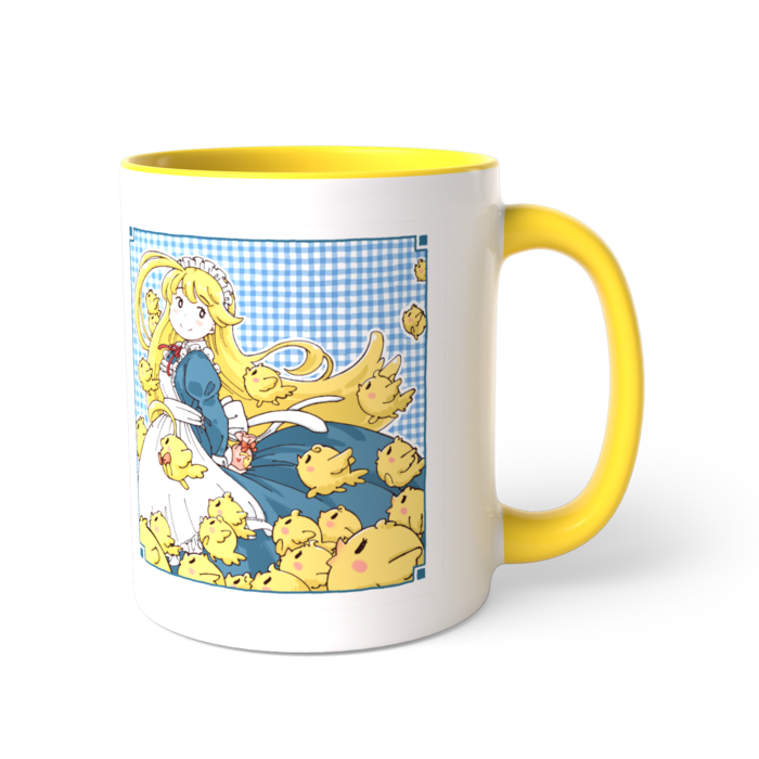 ツートンカラーマグカップ - 直径 8.2cm / 高さ 9.5cm