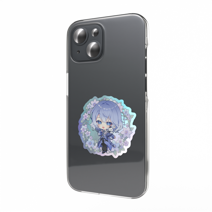 オーロラスマホステッカー - 縦