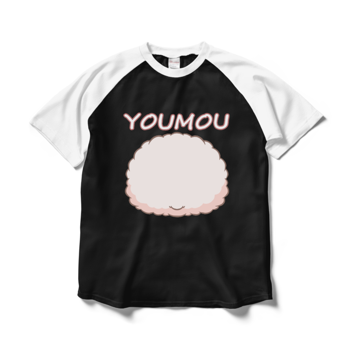 ラグランTシャツ - L - ブラック×ホワイト