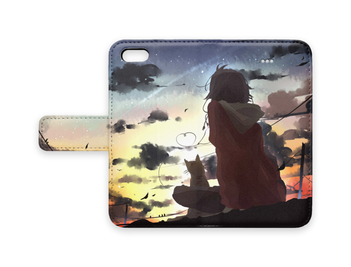 手帳型iPhoneケース - iPhone5 - ストラップ穴 なし