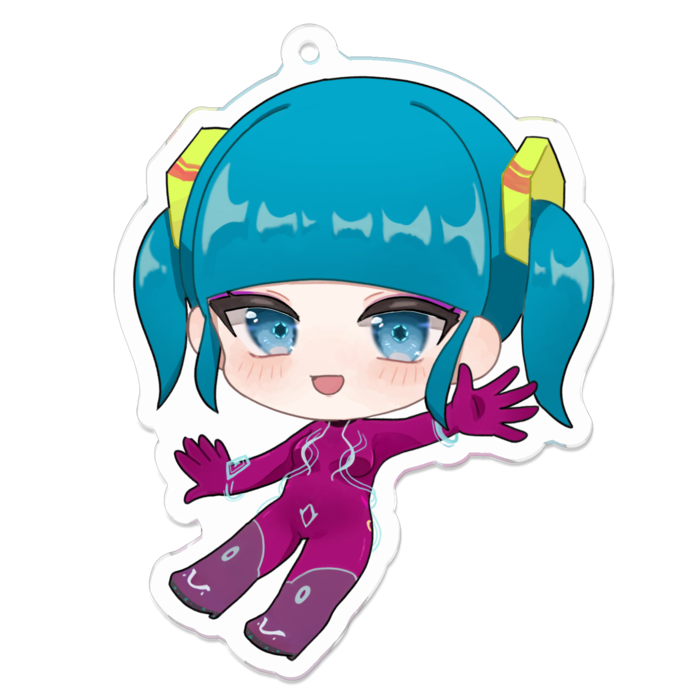 アクリルキーホルダー（コーティング） - 70 x 70 (mm)