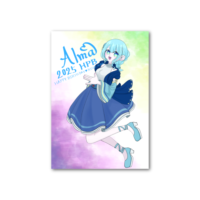 フォト風カード - 縦 - 片面
