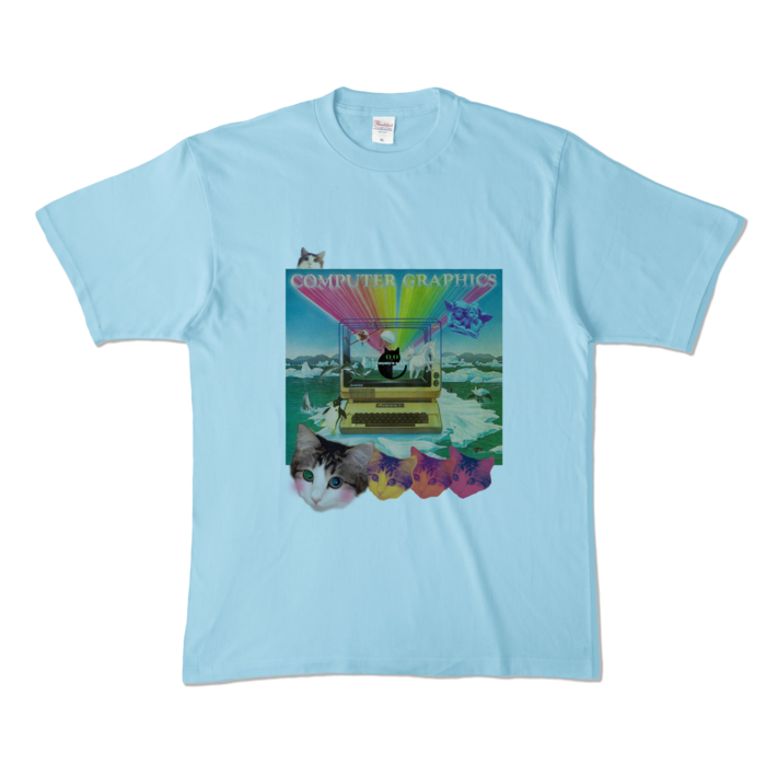 カラーTシャツ - XL - ライトブルー (淡色)