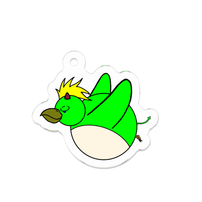 アクリルキーホルダー(コーティング) - 50 x 50 (mm)