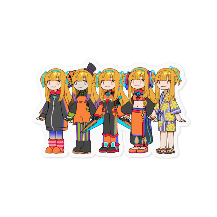 ステッカー - 100 x 100 (mm)