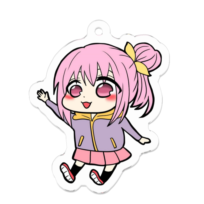 アクリルキーホルダー（コーティング） - 50 x 50 (mm)