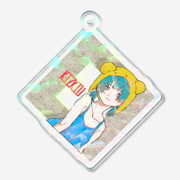 ホログラムアクリルキーホルダー - 50 × 50mm