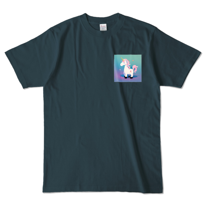 カラーTシャツ - L - デニム (濃色)