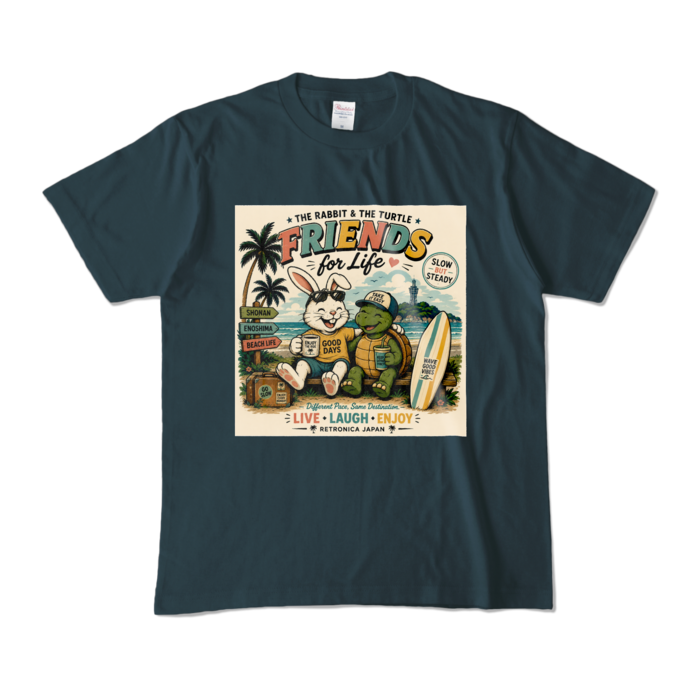カラーTシャツ - M - デニム (濃色)