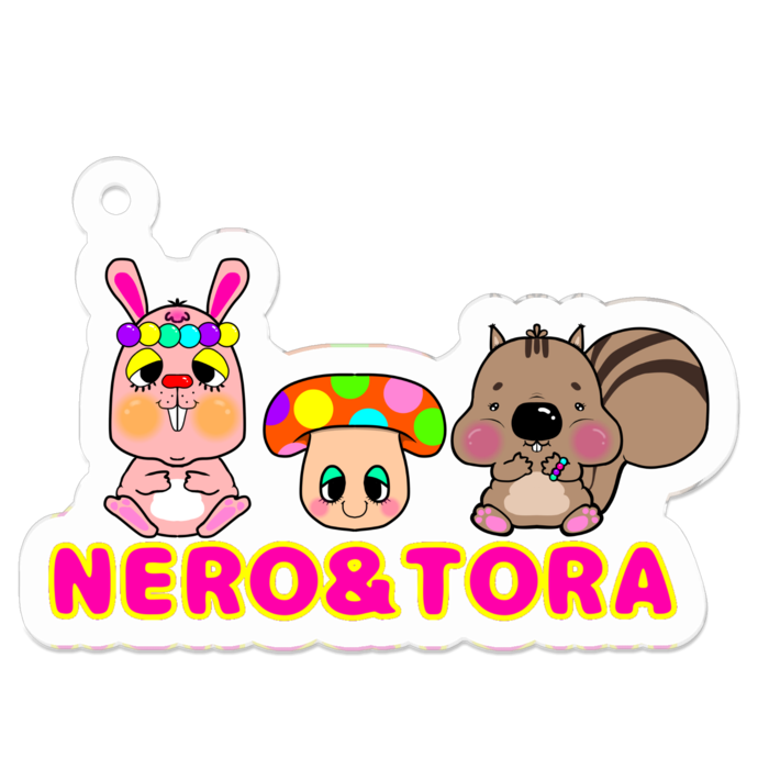 アクリルキーホルダー（コーティング） - 50 x 50 (mm)