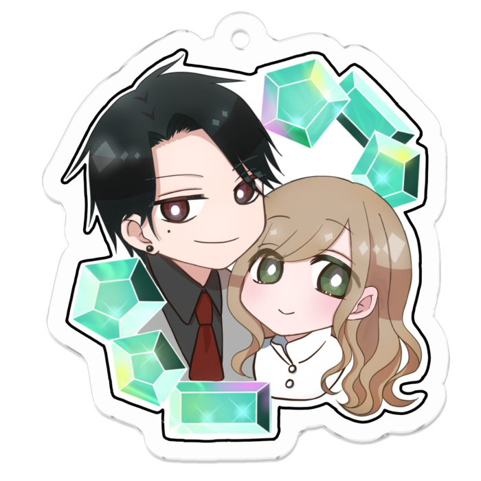 アクリルキーホルダー(コーティング) - 50 x 50 (mm)