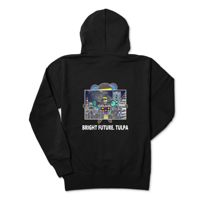 ジップパーカー - M - 背面