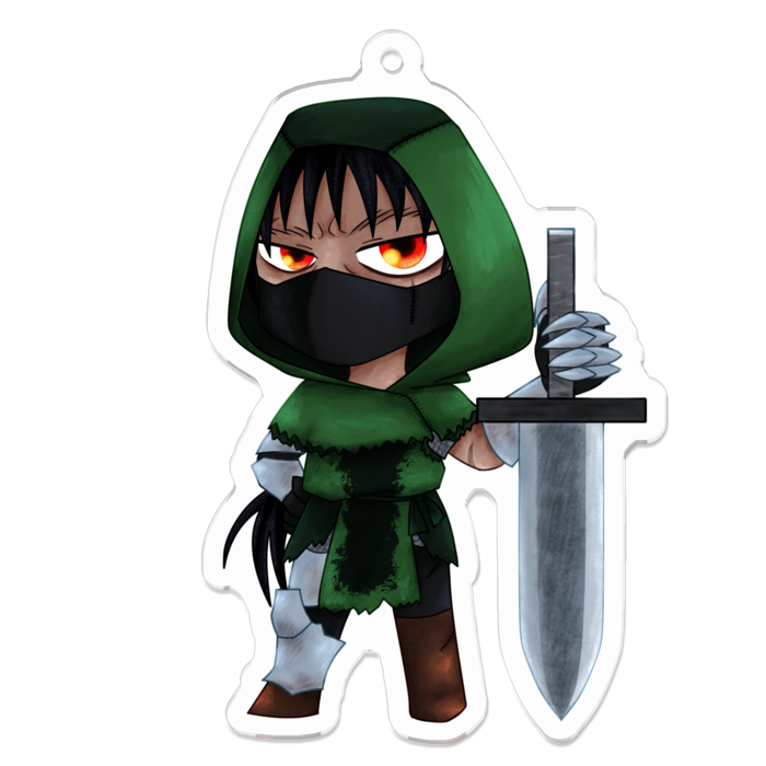 アクリルキーホルダー（コーティング） - 70 x 70 (mm)