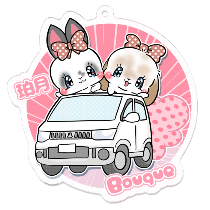 アクリルキーホルダー - 70 x 70 (mm)